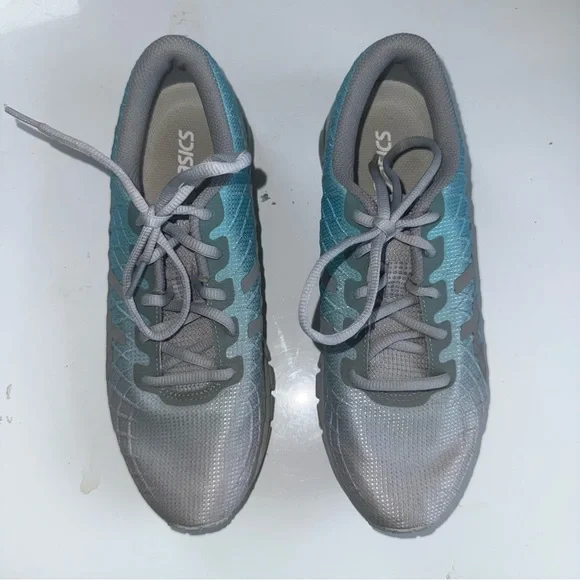 ASICS | Gel-Quantum 180 Womens running shoes Grey & Blue | Size 8.5 - Picture 3 of 9